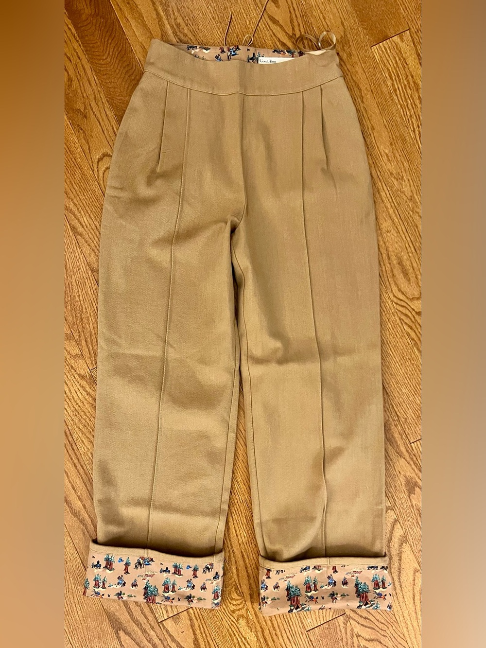 Good Alma Redwood Cotton Twill Trousers. With their signature Western cuff